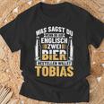 Beer Order Tobias Beer Drinking Beer Brewerer Beer Drinker T-Shirt Geschenke für alte Männer