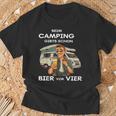 Beim Camping Gibts Schon Bierorier T-Shirt Geschenke für alte Männer