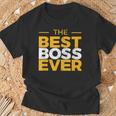 The Best Boss Ever Regali Divertenti Per Il Capo Direttore Maglietta Regalos para ancianos