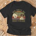 Best Sheltie Dad Ever Retrointage Sunset T-Shirt Geschenke für alte Männer