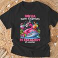 With Bin Da Kann Losgehen Es Escaliert Eh Flamingo Kreuzfahrt T-Shirt Geschenke für alte Männer