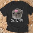 Bin Soo Müdi X So Müde Sad Hamster Sleep Meme Sleeping T-Shirt Geschenke für alte Männer