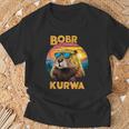 Bobr Kurwa Flannelette Meme Bóbr Bober Kurwa T-Shirt Geschenke für alte Männer