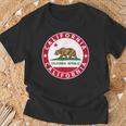 Californie California Drapeau D'ours Usa Etats-Unis America T-Shirt Cadeaux pour les vieillards
