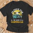 Camping Car Camper No Puedo Me Barra En Camping Car Camiseta unisex Regalos para ancianos