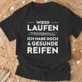 Car Mechatronics Mechanic 4 Tyres T-Shirt Geschenke für alte Männer