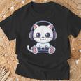 Cat Gaming T-Shirt Geschenke für alte Männer