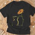 Cat You Are My Sunshine Girasole Divertente Per Gatto Maglietta Regalos para ancianos