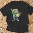 Chitarra Orso Chitarrista Musicista Bassista Maglietta Regalos para ancianos