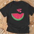 Cœur De Pastèque Amusant Pour Les Amateurs De Pastèques T-Shirt Cadeaux pour les vieillards