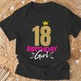 Compleanno Ragazza Donna 18 Anni Divertente Scritta Maglietta Regalos para ancianos