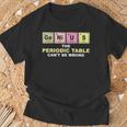 Cool Gifts, Periodic Table Shirts, Chemistry Shirts, Genius Shirts, Funny Shirts, Table Shirts, Joke Shirts, Cool Shirts