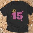 Corona 15° Compleanno 15 Anni Bday Maglietta Regalos para ancianos