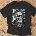 Crâne De Motard Graffitiintage Horreur Punk Crâne T-Shirt Cadeaux pour les vieillards