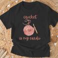 Crochet Is My Cardio Filato Divertente Per Arti E Mestieri Maglietta Regalos para ancianos