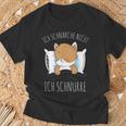 Cute Cat Pyjamas Ich Schnarche Nicht Ich Schnurre T-Shirt Geschenke für alte Männer