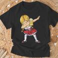 Dabbing German GirlOktoberfest Donna Dirndl Beer Maglietta Regalos para ancianos