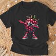 Dabbing Raspberry Pink Raspberry Fruit T-Shirt Geschenke für alte Männer