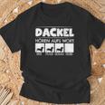 Dachshund Hören Aufs Wort Dachshund Rauhaardackel Dwarf Dachshund T-Shirt Geschenke für alte Männer