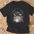 Dainci Batería Musical Camiseta unisex Regalos para ancianos