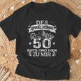 Der Angelkönig Ist 50 Jahre Birthday Fishing & Beer Fisherman S T-Shirt Geschenke für alte Männer