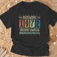 Dicembre 1972Intage Maglia 52 Compleanno Anni Uomo Donna Con Collo A Maglietta Regalos para ancianos