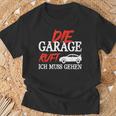 Die Garage Ruft Mechanik Kfz Humour Mechanic T-Shirt Geschenke für alte Männer