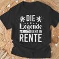 Die Legende Geht In Rentner The Legend Goes T-Shirt Geschenke für alte Männer