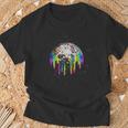 Discoball Rainbow Drip Melt Im Space T-Shirt Geschenke für alte Männer