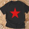 Diseño De Estrella Roja De 5 Puntos Estrella Roja Camiseta unisex Regalos para ancianos