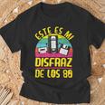 Disfraz Años 80 80S Outfit 80S Costume Niña Cassette Camiseta unisex Regalos para ancianos