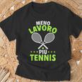Divertente Giocatori Di Tennis Più Tennis Maglietta Regalos para ancianos
