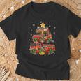 Divertente Pompiere Camion Dei Pompieri Albero Di Natale Uomo Donna Bambini Maglietta Regalos para ancianos