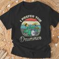 Divertido Rock Music Band Drum Player Retrointage Camiseta unisex Regalos para ancianos