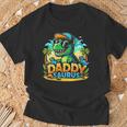 Donna Daddy Dinosaur Daddysaurus 2 Due Bambini Divertente Festa Del Papà Con Collo A Maglietta Regalos para ancianos