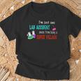 Donna Lab Accident Superillain Science Geek Graphic Con Collo A Maglietta Regalos para ancianos