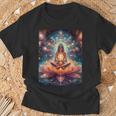 Donna Meditazione Lotus Chakra Donna Con Collo A Maglietta Regalos para ancianos