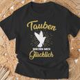 Doves Make Mich Glücklich Pigeonbreeder T-Shirt Geschenke für alte Männer