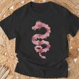 Dragon Japonais Fleur De Cerisierintage Fille Maman T-Shirt Cadeaux pour les vieillards