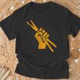 Drummer Drum SticksPercussion Lover Rock Maglietta Regalos para ancianos