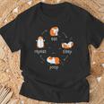 Eat Sleep Poop Repeat – Cavy Lover Cochon D'inde Rongeur T-Shirt Cadeaux pour les vieillards