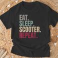 Eat Sleep Scooter Repeat T-Shirt Geschenke für alte Männer