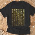 Egyptian Hieroglyphic Ancient Egypt T-Shirt Geschenke für alte Männer