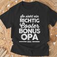 Ein Richtig Cool Bonus Grandpa Bonus Grandpa Family S T-Shirt Geschenke für alte Männer