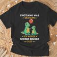 Einzelkind War Gestern Ich Werde Großer Bruder 2025 Dinosaur Maglietta Regalos para ancianos