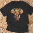 Elephant Mandala Elephant Print T-Shirt Geschenke für alte Männer