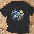 Erizo Animalan Gogh Erizo Camiseta unisex Regalos para ancianos