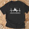 Erzgebirge Heartbeat Forest Motif Arzgebirg Für Erzgebirger T-Shirt Geschenke für alte Männer