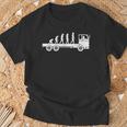 Evolution Truck Driver T-Shirt Geschenke für alte Männer