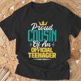 Fier Cousin D'un Adolescent Officiel Famille D'anniversaire T-Shirt Cadeaux pour les vieillards